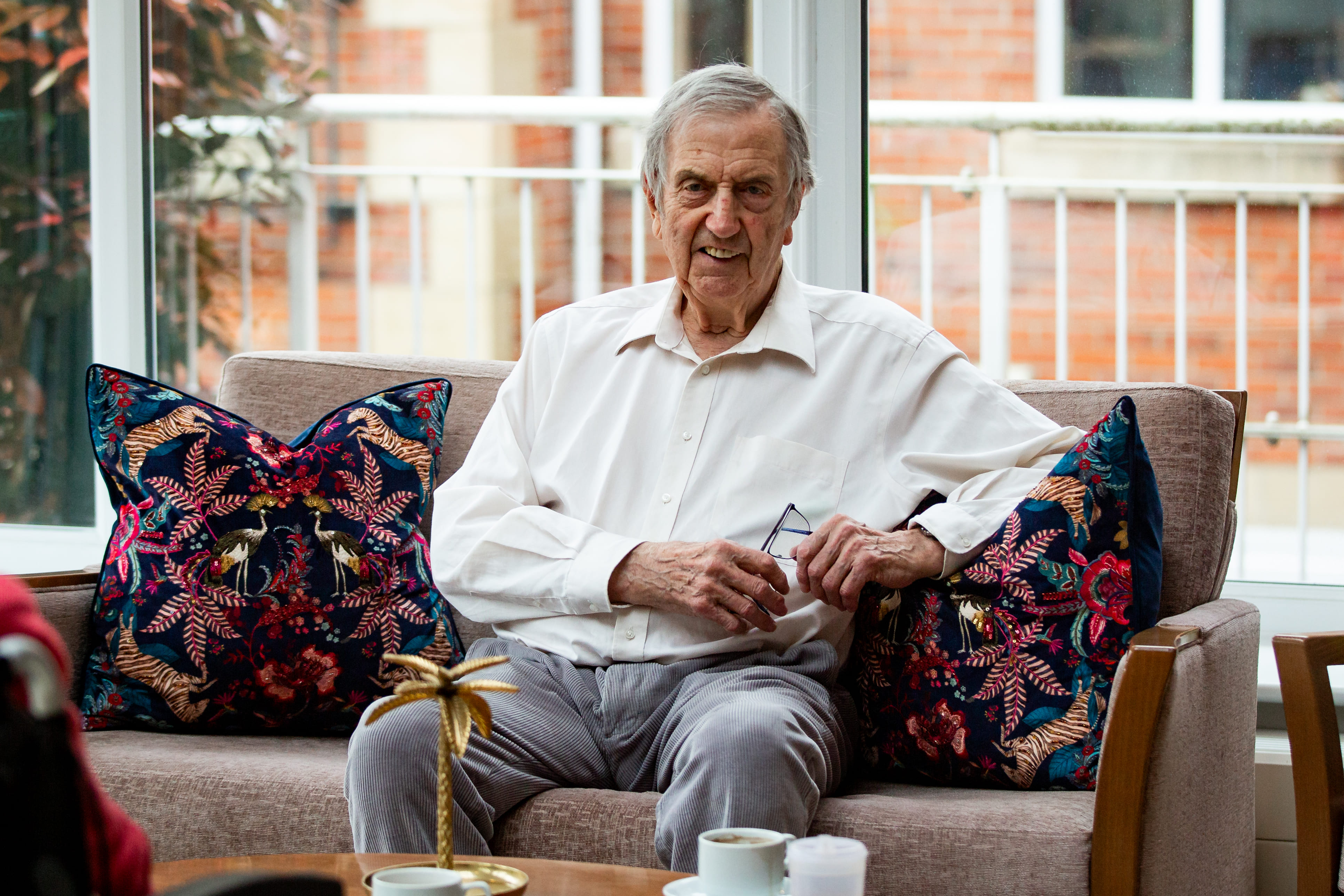 A resident of Foxholes Care Home in Hitchin, Hertfordshire